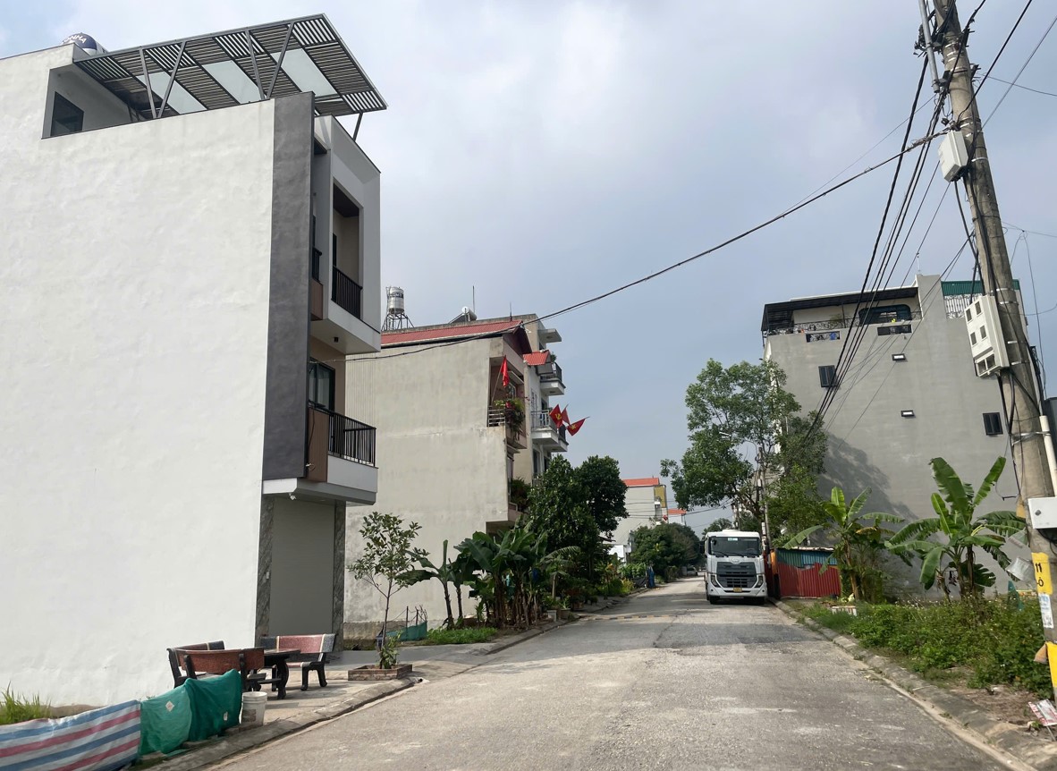 65_m2, 10,5_tỷ LÔ GÓC khu phân lô Đan Phượng nằm trên đường Tây Thăng Long, Hà Nội